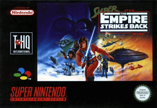Super Star Wars Empire Strikes Back box art for Super Nintendo